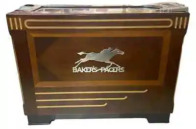 $17550 • Buy Vintage Antique Bakers Pacers Horse Racing Wood Cabinet Slot Machine
