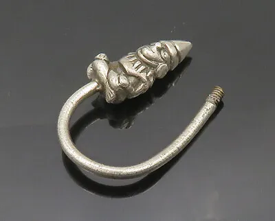 925 Sterling Silver - Vintage Sitting Gnome Motif Key Ring - TR2903 • $79.70