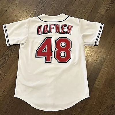 Cleveland Indians Jersey Travis Hafner Large Mens Majestic White Vintage  • $150