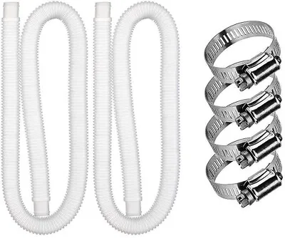 £9.99 • Buy 2x Intex Hose 32mm Swimming Pool Tools For Pump/Filter/Heater Pipe X 1.5M