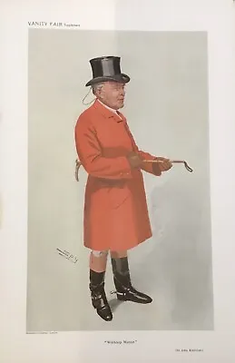 Original Vanity Fair Print 1911 ‘Worksop Manor’ Sir J Robinson - Fox Hunters • £16.99