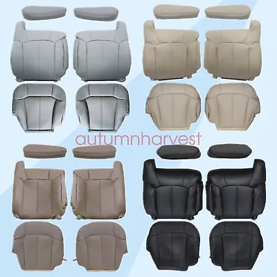 For 1999-2002 Chevy Silverado GMC Sierra Front Leather Bottom & Back Seat Cover • $102.89