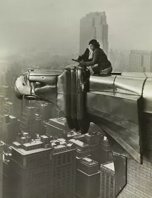 8x10 Print Margaret Bourke-White Atop The Chrysler Building New York 1930 #MBA • $14.99