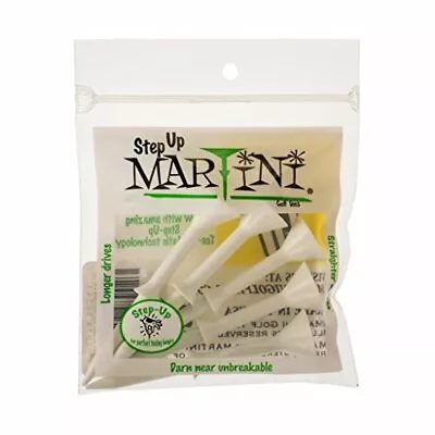 Martini Tees 3 1/4  Step-Up Golf Tees WHITE  (10 Tees) • $12.99