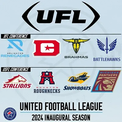 2024 United Football League (ufl) Schedule Fridge Magnets 5 X 3.5 (you Pick) • $4.99