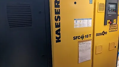 Kaeser SFC 18 T Rotary Screw Air Compressor 25HP Variable Speed W/ Dryer VSD VFD • $18500