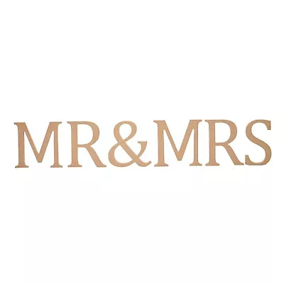 Mr And Mrs Free Standing Wood Wedding Decorative Letter MDF Sign • £9.99