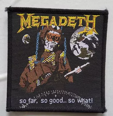 £9.69 • Buy MEGADETH  - So Far So Good So What Patch Unused Cloth Sew On