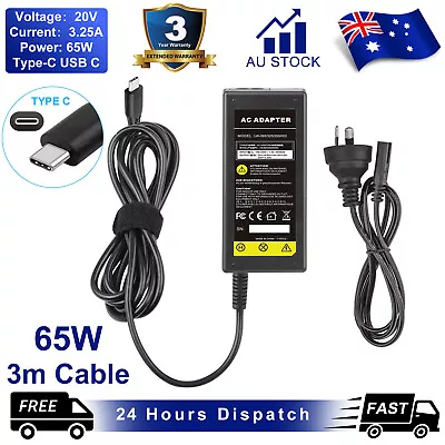 65W USB Type C AC Adapter Charger Laptop For Dell XPS 12 13 7390 9360 9365 9370 • $20.98