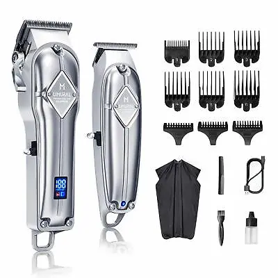 Limural Cordless Hair Clippers T Blade Trimmer Kit For Men Electric Head Beard • £52.69