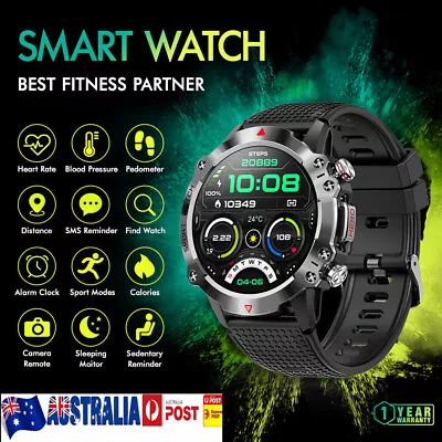 Smart Watch Fitness Tracker Heart Rate Blood Pressure Men Women Sport Watches BT • $48.89