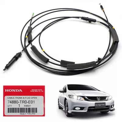 Lid Open Trunk / Fuel Gas Door Release Cable For Honda Civic FB Sedan 2012 2015 • $45.59