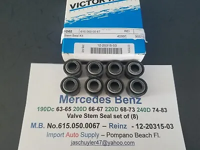 Mercedes Benz Diesels 190Dc 200D 220D 240D Valve Stem Seal Set (German) • $11.95
