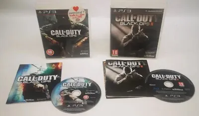 Call Of Duty Black Ops & Black Ops II 2 PS3 Games - Bundle - FREE UK POSTAGE • £6.99