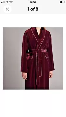 Marks And Spencer Autograph Lined Velvet Dressing Gown • £99