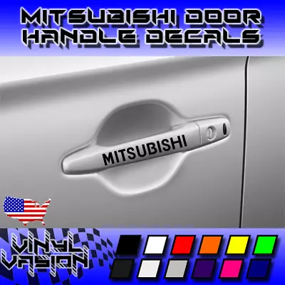 4x Mitsubishi Door Handle Decal Sticker Evolution FTO Ralliart Lancer Evo • $12.49
