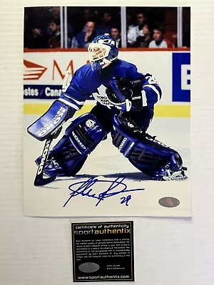 FELIX POTVIN Autographed Toronto Maple Leafs Vintage NHL Hockey 8x10 Photo COA🏒 • $29.40