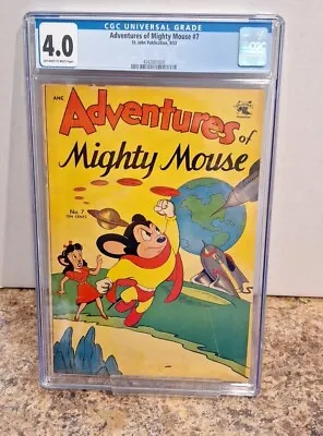 Adventures Of Mighty Mouse #7 CGC 4.0 LOW POPULATION  • $165