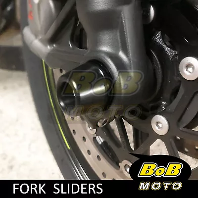 Fit Kawasaki Z900RS Cafe 2018-2019 Front Wheel Axle Fork Sliders Crash Protector • $56.11