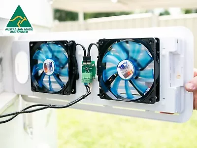 Klevacool Caravan Fridge Fan Kit To Suit Vents On Caravans & Campers. • $195