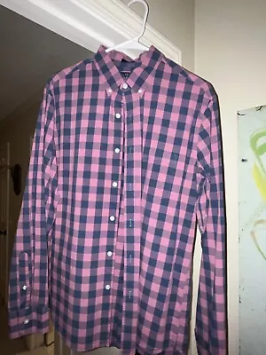 J Crew Mens Size Large Blue/Pink Long Sleeve Button Down • $22