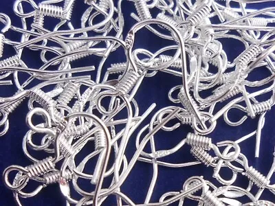 925 Stamped Silver Coated Earring Fish Hooks Jewellery Making Strong Findings • £0.99