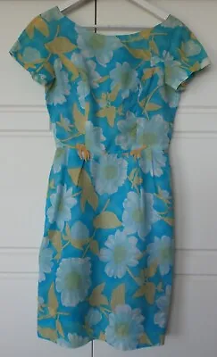 Genuine Vintage 1950's Dress With Matching Semi Sheer Coat Sz 8 - 10 • $60