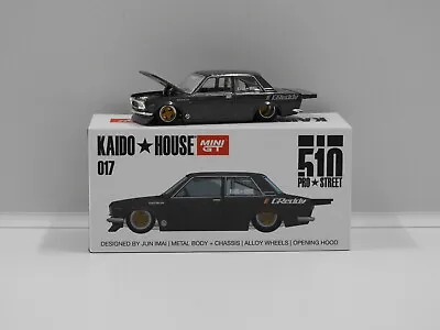 1:64 Datsun 510 Pro Street  Greddy Kaido House  (Gun Metal Grey) True Scale Mini • $37.36