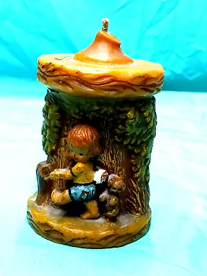 Vintage Gunter Kerzen Walldurn Hand Painted Candle GERMANY 5 In. • $14.99