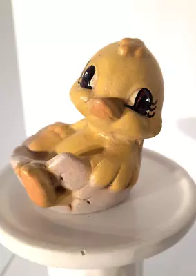 Vintage Miniature Baby Duck Figurine Easter Decoration 2  Tall • $5.20