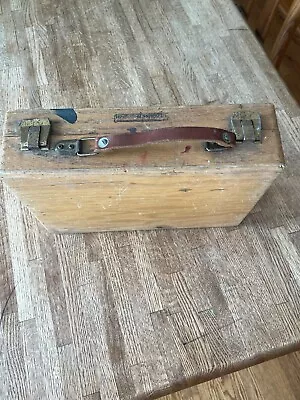 Vintage Permanent Pigments Artist's Wood Box With Leather Handle • $42