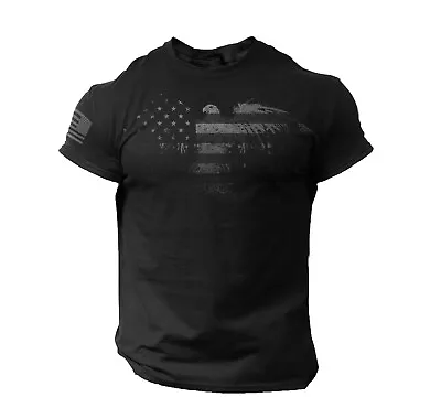 $14.90 • Buy USA Eagle Flag T Shirt Distressed Patriotic American Tee S - XXL