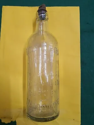 Old Loy Bros Cordial Bottle  26 FL Oz clear Glass. • $75