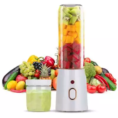 450ML USB Rechargeable Portable 10 Blades Personal Mini Juicer Cup Blender 16OZ • $14.66