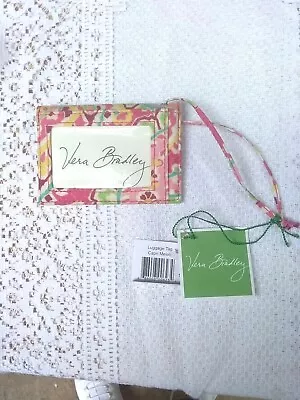 NWT Vera Bradley ENVELOPE LUGGAGE TAG IN CAPRI MELON  4 X 3  • $10.50