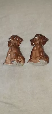 (Lot Of 2) Vintage Dachshund Dog Figurine Japan Halsey Import Co 1953  • $29.99