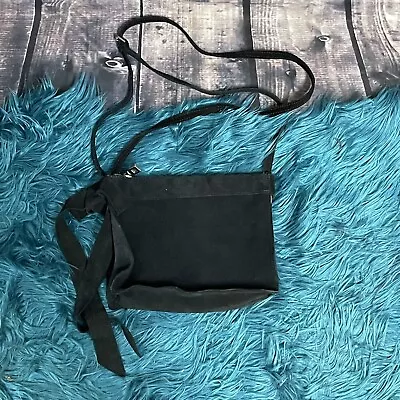 Zara Purse Black Suede Leather Crossbodt • $15