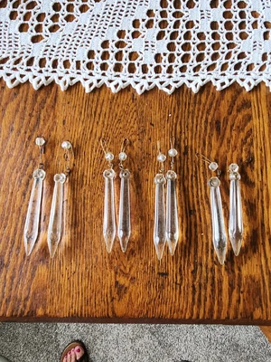 $5.99 • Buy Vintage Crystal Parts For Lamp Or Chandelier Or Crafts