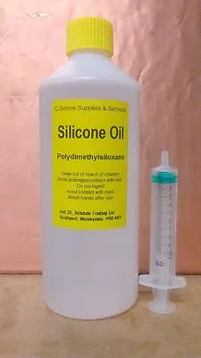 Universal Treadmill Silicone Lubricant Oil 500ml Bottle Syringe Applicator • £12.04