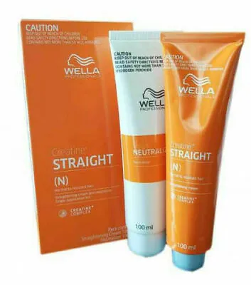 WELLA STRAIGHT(N) Permanent Straight System Hair Straightening Cream 100+100ml • $20.99