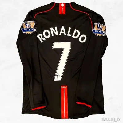 Ronaldo 7 Jersey Manchester United 2008 Long Sleeve Retro Away Jersey Size 2XL • $72