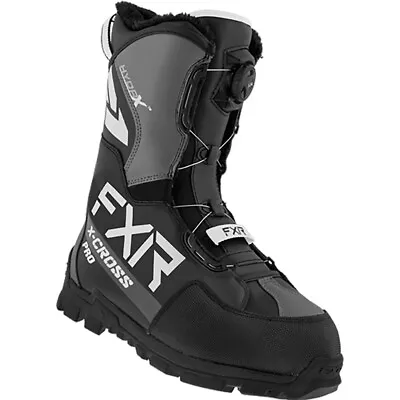 FXR X-Cross Pro BOA Snow Boots Waterproof Insulated Fixed Liner Black Ops • $237.99