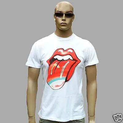 2.Wahl Amplified Rolling Stones Sunset Tongue Rock Star Vintage Vip T-Shirt G. L • $38.41