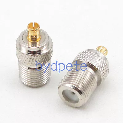 MCX Male Plug To F Female Jack Straight Connector Adapter RF 50ohm Bydpete • $2.70