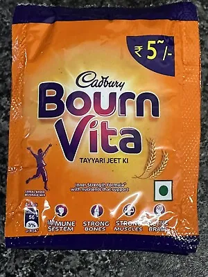 5x Cadbury Bourn Vita Hot Chocolate Powder Drink Healthy Instant Sachets 14.4g • £2.99