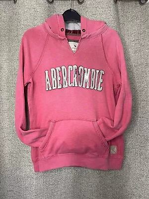 Abercrombie And Fitch Hoodie Womens Size Medium In Pink • £3.99