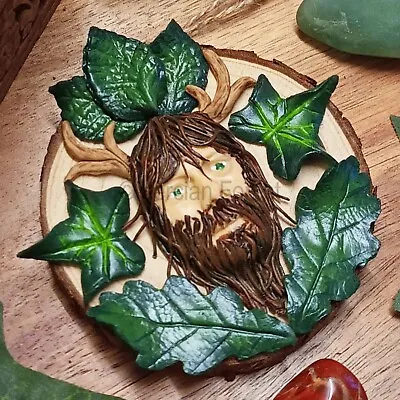 Herne Wall Hanging - Herne Pagan Decoration For Pagan Wiccan Witch Horned God • £15.50