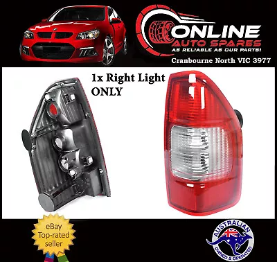 Taillight RIGHT Holden Rodeo RA Ute 03-06 Style Side ADR Lamps Stop Lens Tail Rh • $69.90