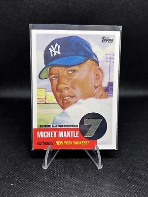 2007 Mickey Mantle Topps Authentic Game Used Memorabilia Relic MMR-53 • $49.99