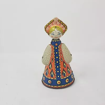 1980 Russian Moscow 1980 Olympic Games Wind Up Metal Souvenir Doll • $10